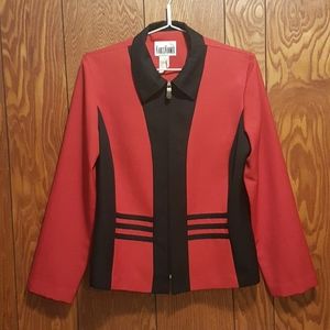 Kari's Korner Red & Black Blazer Sz. 12